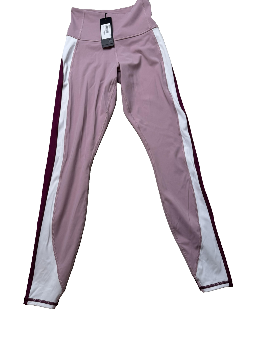 Greyson Luna Legging Womens XS Pink White Block Athletic High Rise Yoga Pants